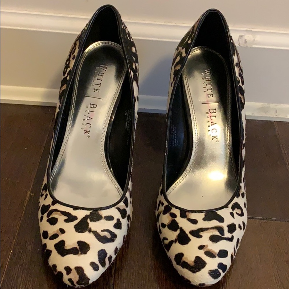 White House Black Market Leopard Heels